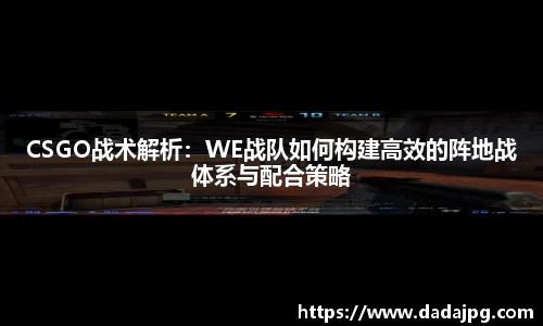 CSGO战术解析：WE战队如何构建高效的阵地战体系与配合策略