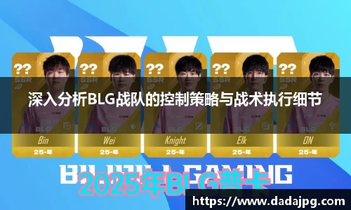 深入分析BLG战队的控制策略与战术执行细节